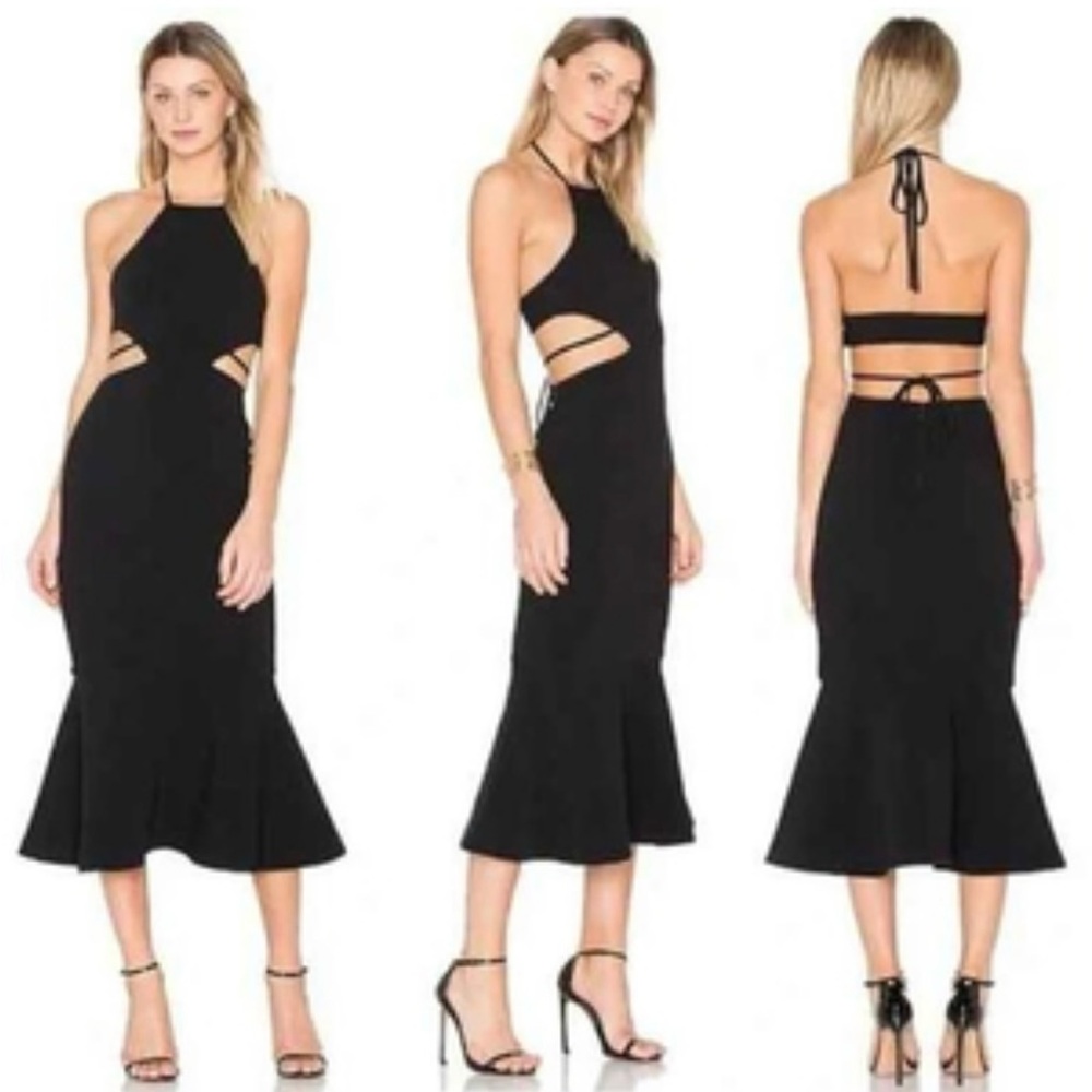 Cinq A Sept - Black Trumpet Dress Size 6